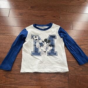 GAP Kids Long Sleeve Shirt - Blue & White